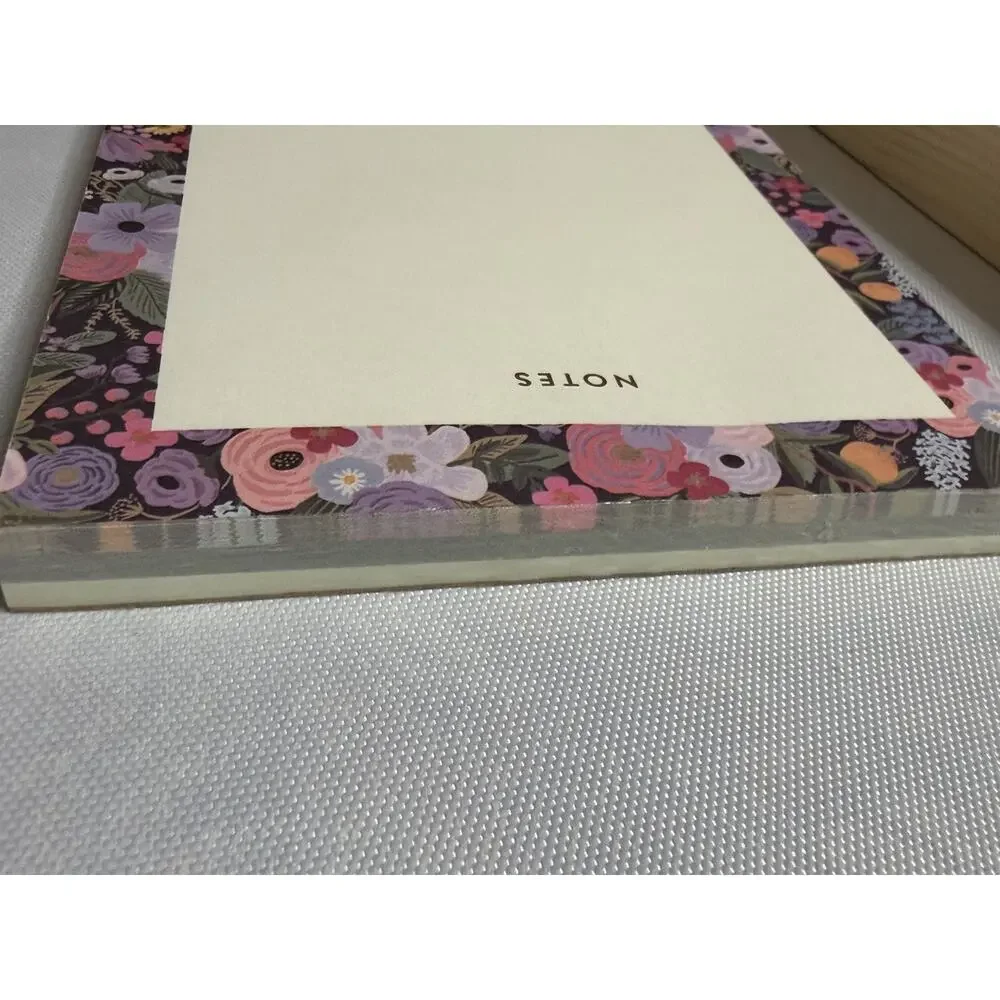 Rifle Paper Co. Garden Party Tiered Notepad Notes, To Do, This Week Gold Foil